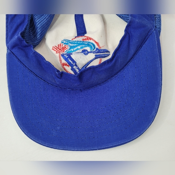 VTG MLB TORONTO BLUE JAYS SNAPBACK TRUCKER MESH CAP HAT TED FLETCHER SPORTS OS - Picture 13 of 14